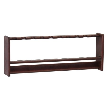 BUEN TIEMPO Fishing 10 Rod Rack - Mahogany BU2681681